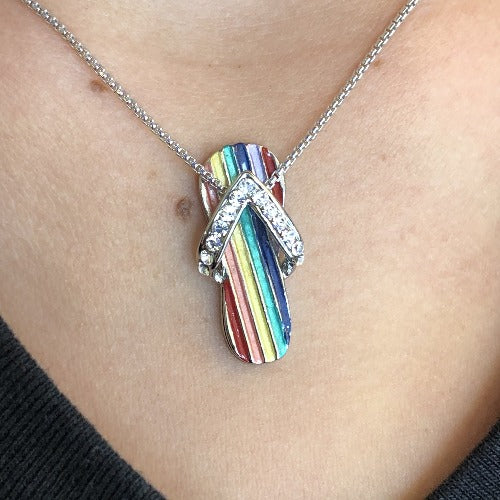 Pride Flag Sandal Pendant