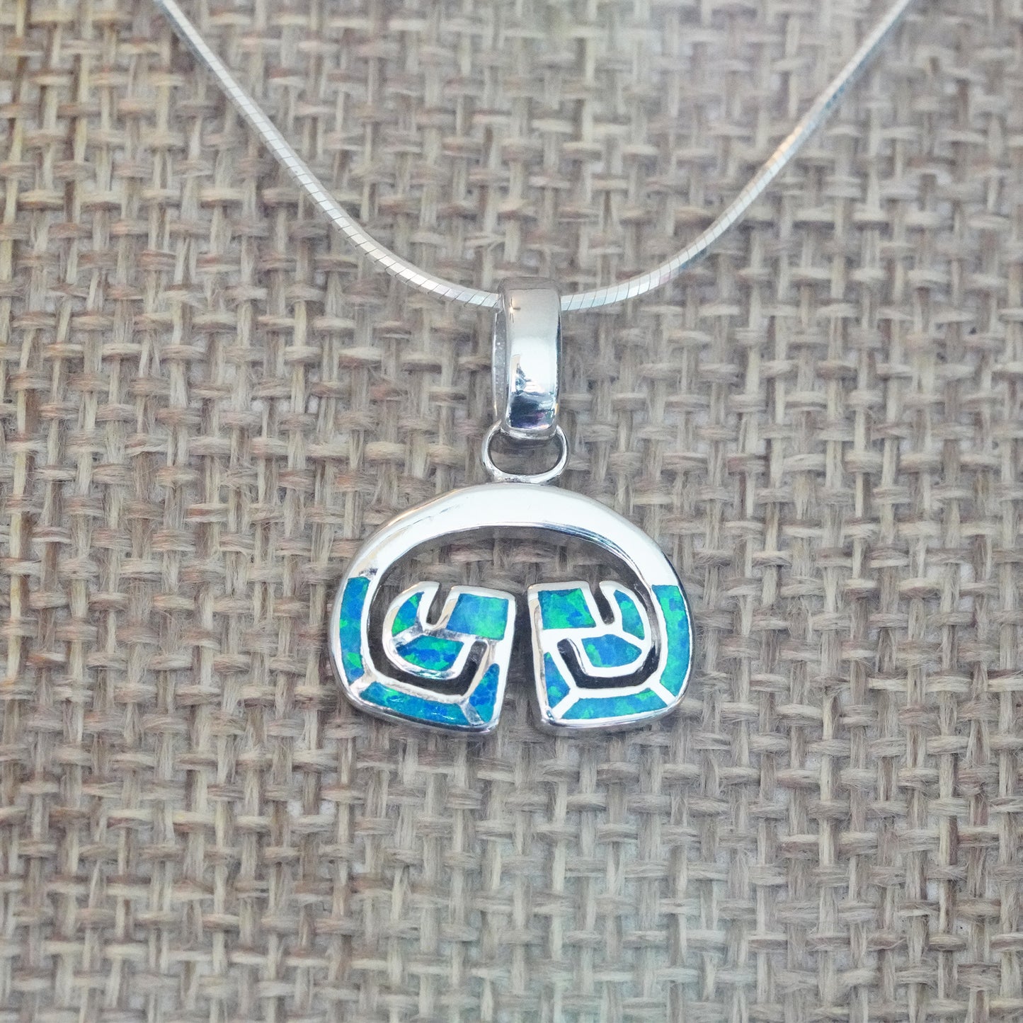 Opal Petroglyph Pendant
