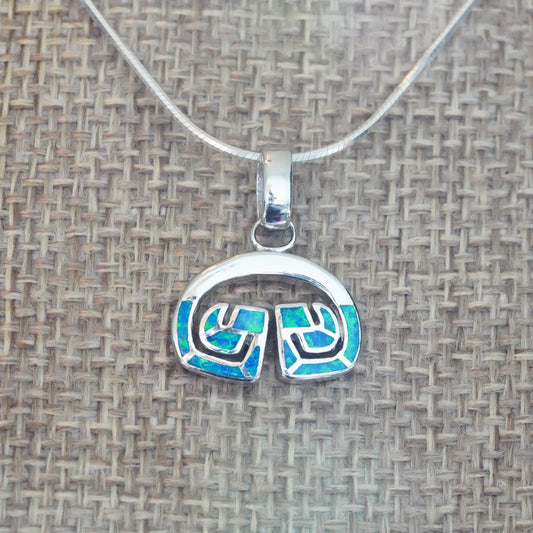 Opal Petroglyph Pendant