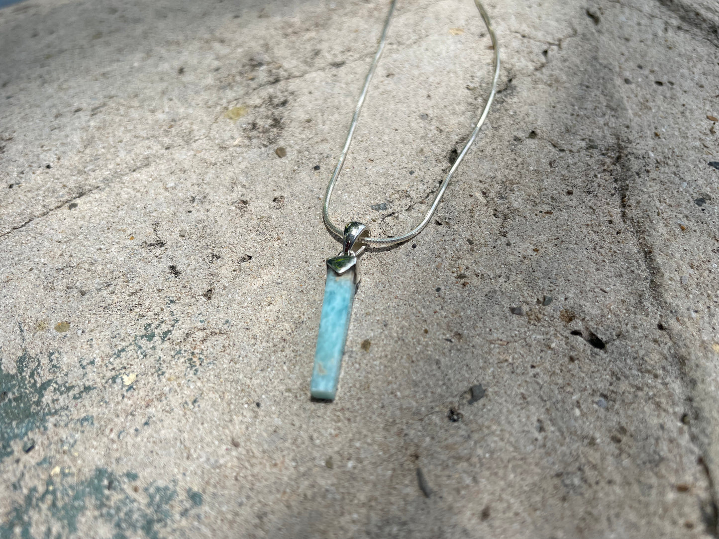 Larimar Natural Pendant