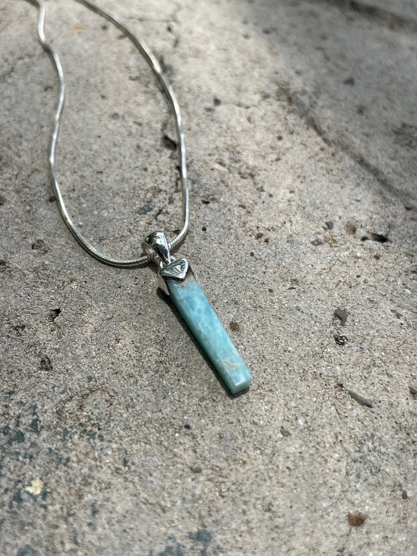 Larimar Natural Pendant