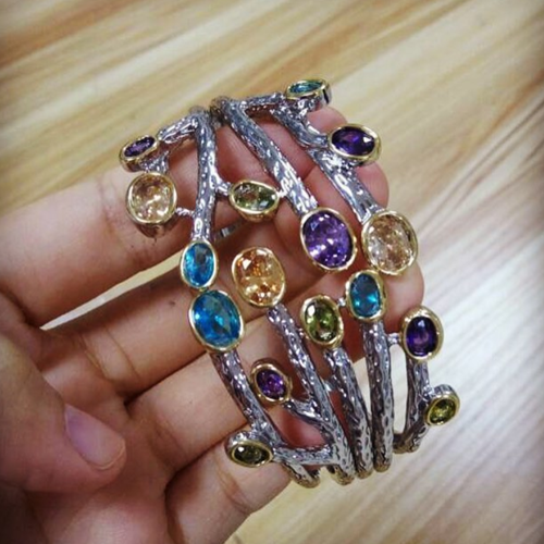 Tree Cuff Bangle Bracelet