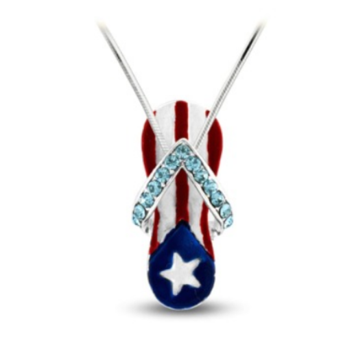 Puerto Rico Flag Sandal Pendant