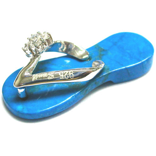 Semi-Precious Gemstone Sandal Pendants