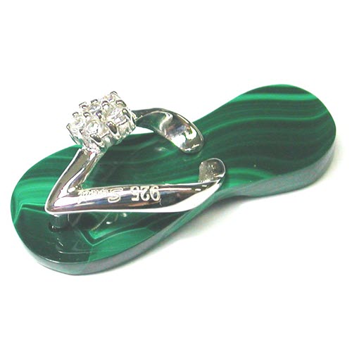 Semi-Precious Gemstone Sandal Pendants