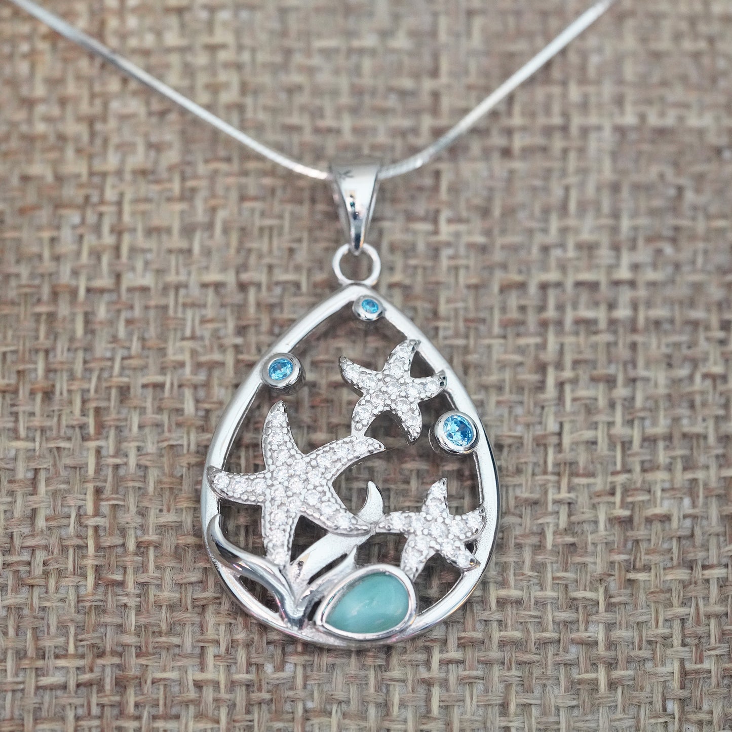 Starfish Larimar Pendant
