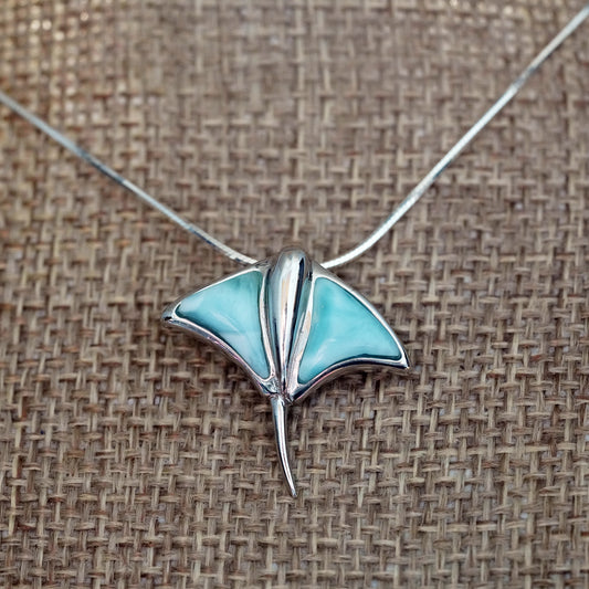 Stingray Larimar Pendant