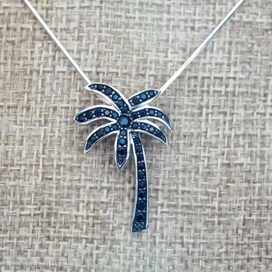 Black Crystal Palm Tree