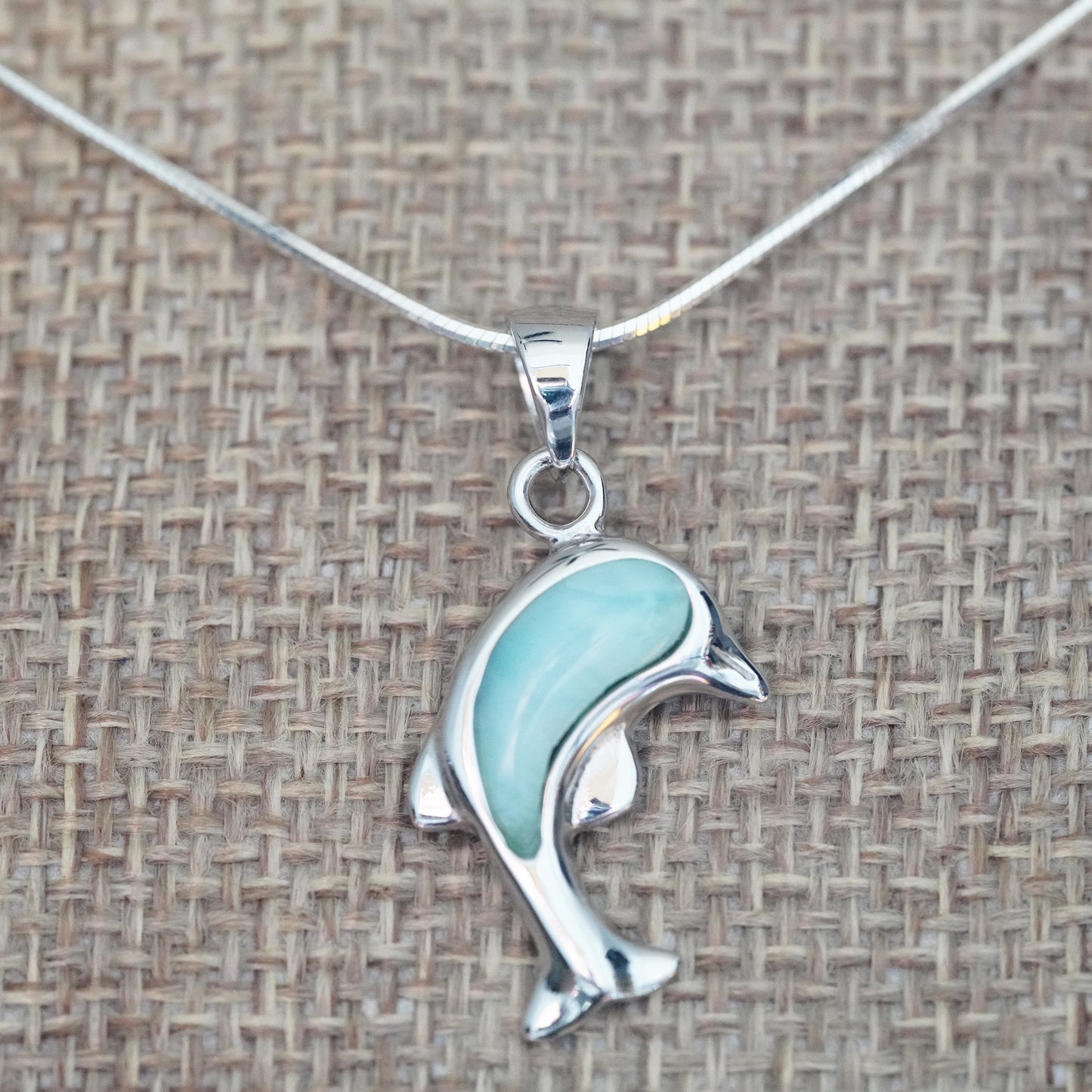 Dolphin Larimar Pendant