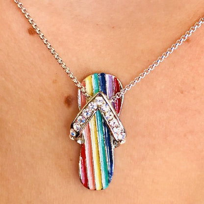 Pride Flag Sandal Pendant