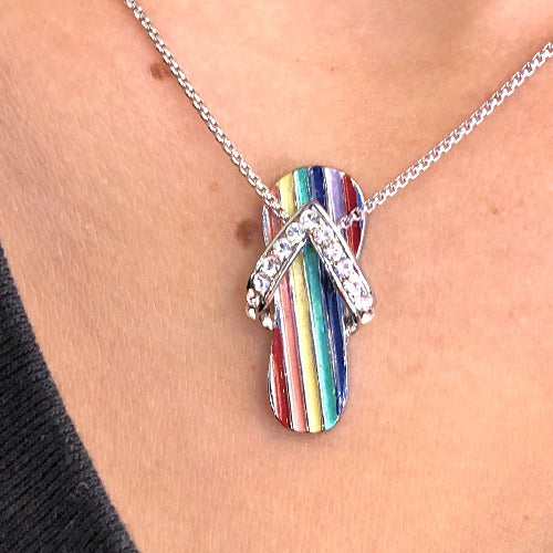 Pride Flag Sandal Pendant