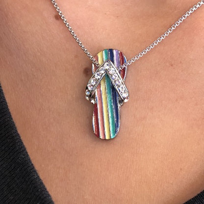 Pride Flag Sandal Pendant