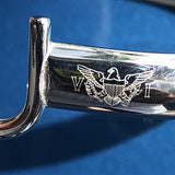 Stainless Steel USVI Hook Bracelet with Gold Wrap