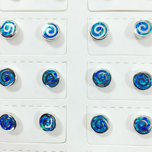 Hurricane Opal Stud Earrings