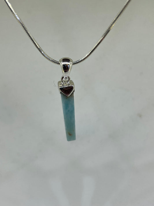 Larimar Natural Pendant